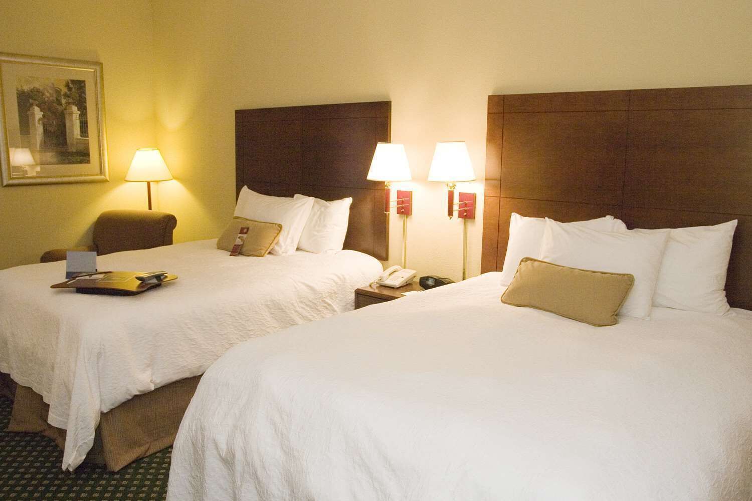 two queen beds non smoking | desk, blackout curtains, iron/ironing board, free wifi