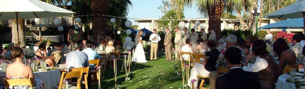 outdoor wedding area
