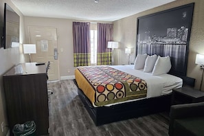 Room, 1 King Bed, Smoking | In-room safe, desk, laptop workspace, iron/ironing board