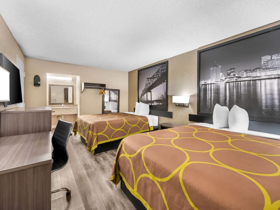 In-room safe, desk, laptop workspace, iron/ironing board