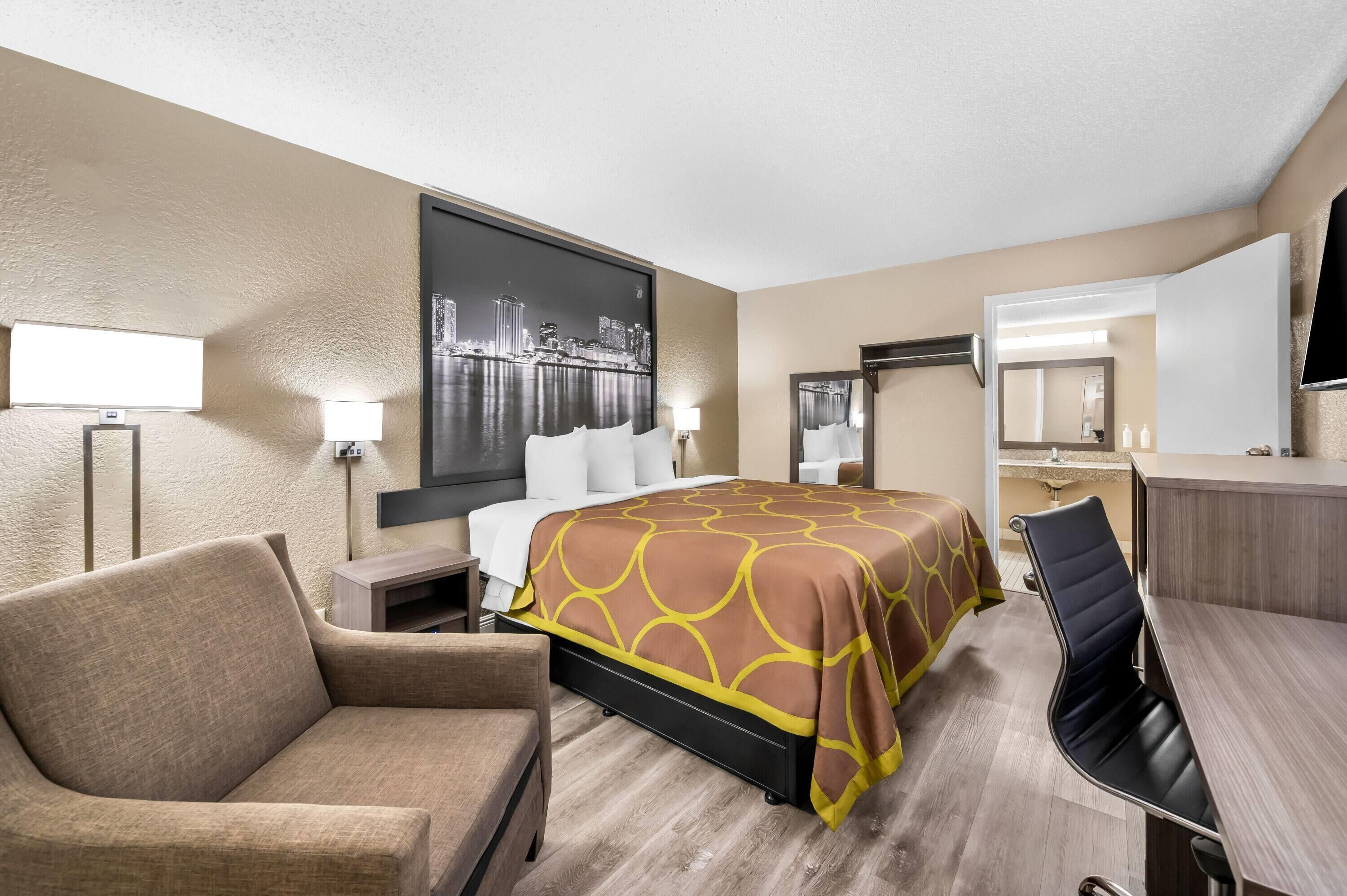 In-room safe, desk, laptop workspace, iron/ironing board