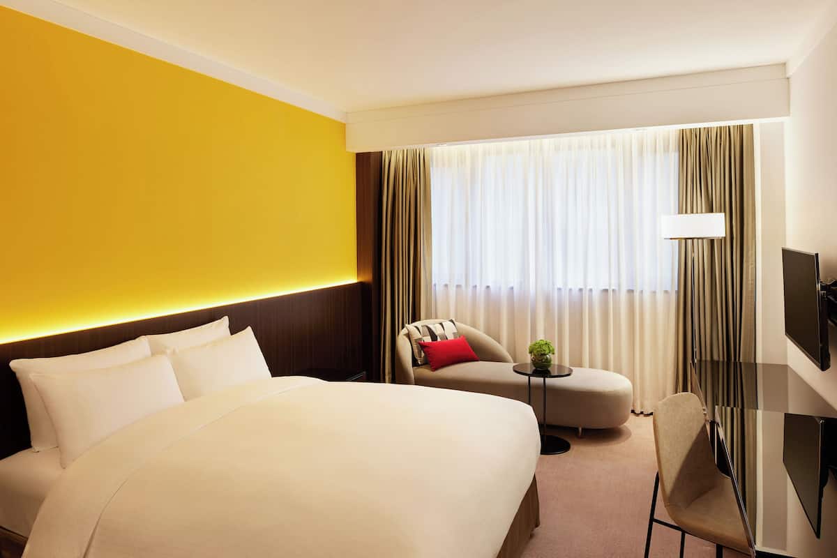In-room safe, desk, blackout curtains, iron/ironing board (on request)