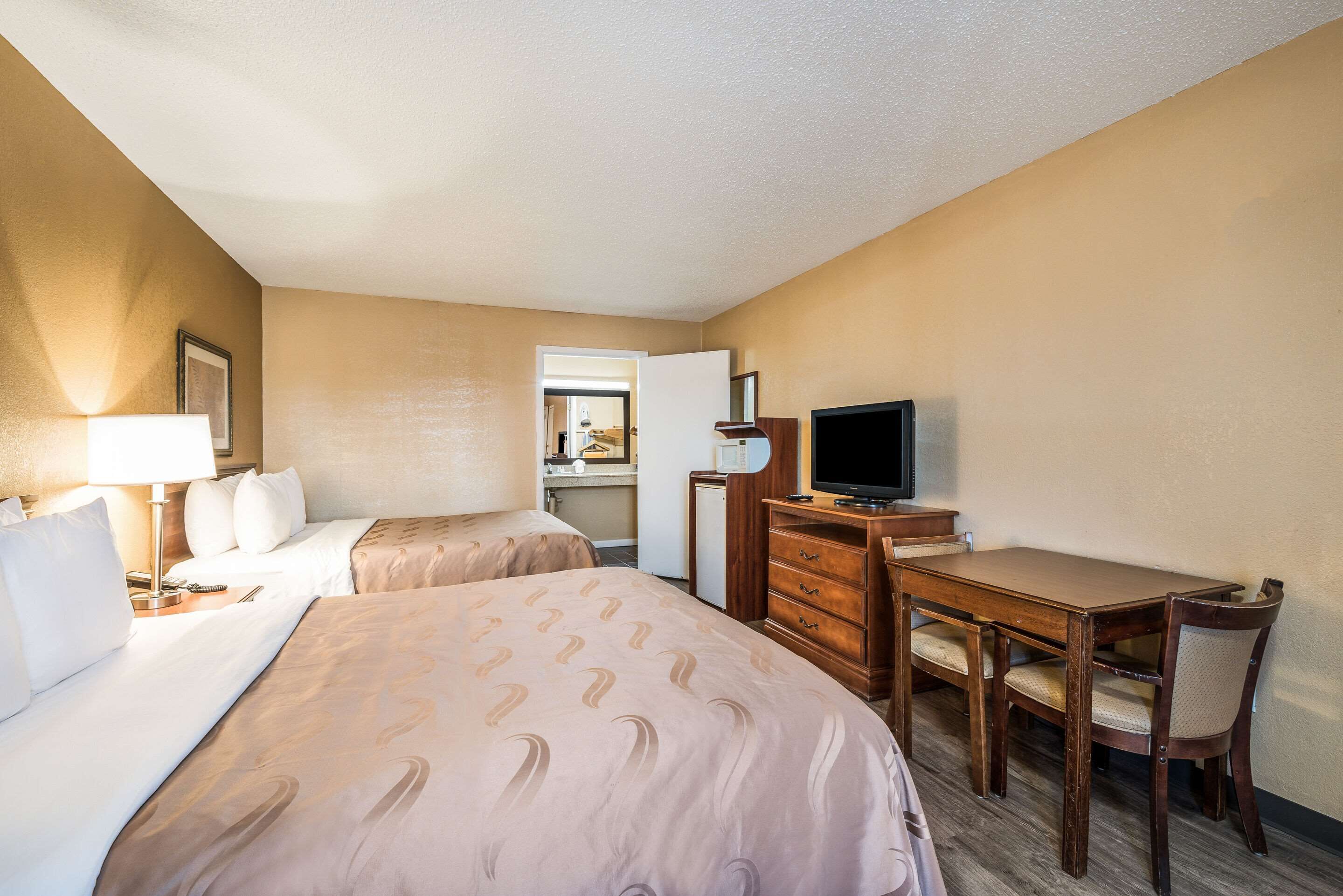 room, 2 queen beds, accessible, non smoking (accessible tub) | desk, laptop workspace, iron/ironing board, free cots/infant beds