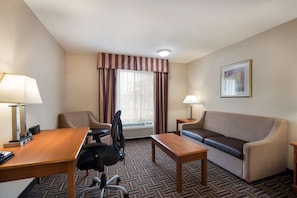 Business Suite, 1 King Bed, Non Smoking, Refrigerator & Microwave