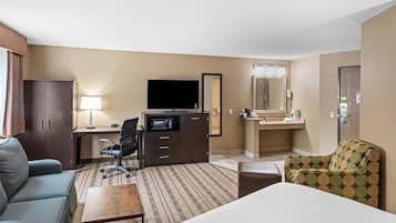 Caja de seguridad en la habitación, escritorio y cortinas blackout