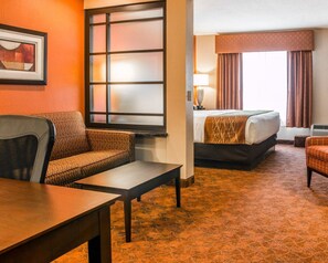 Suite, 1 Bedroom, Non Smoking (1 King and 2 Person Sofa Bed) | Pillowtop beds, desk, iron/ironing board, free cribs/infant beds