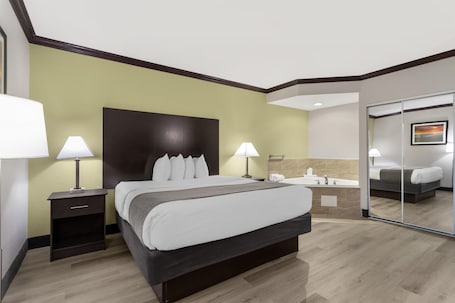 In-room safe, desk, laptop workspace, soundproofing. Best Western Asheville Blue Ridge Parkway