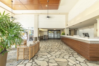 Reception area at Pacific Monarch Hotel