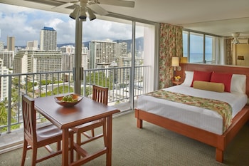 Studio Suite, Partial Ocean View (1 Queen Bed) | View from room at Pacific Monarch Hotel