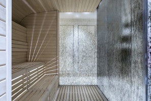 Behandlingsrum til par, sauna, boblebad, dampbad, kropsbehandlinger