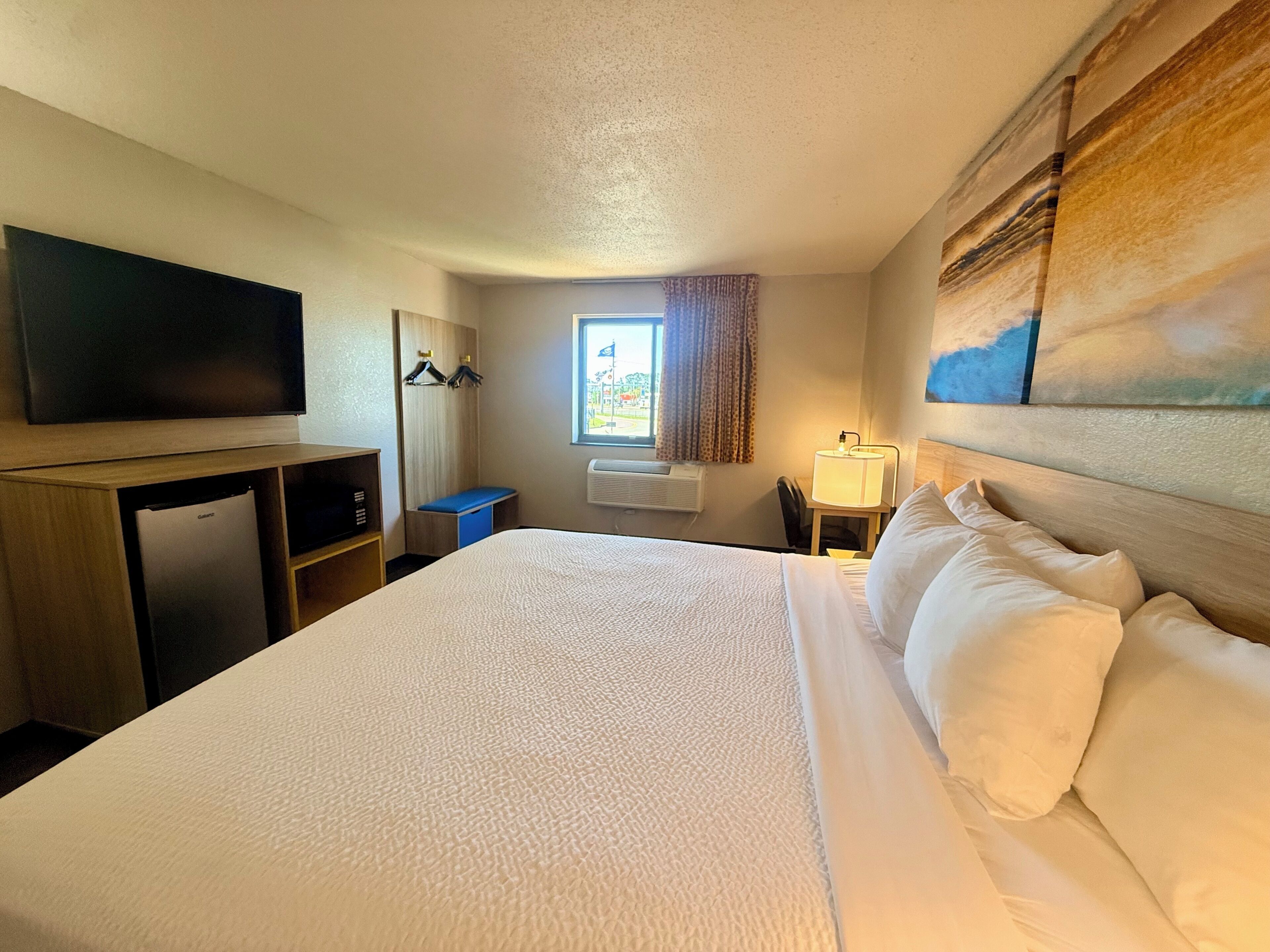 Desk, iron/ironing board, free WiFi, bed sheets