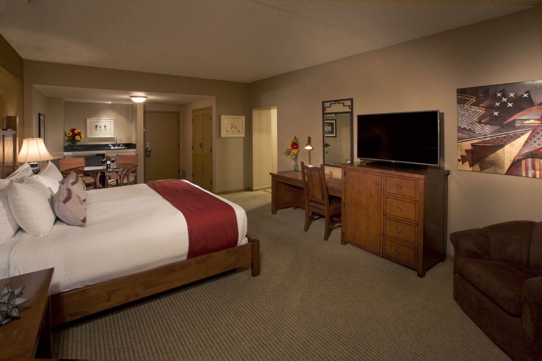 Premium bedding, pillowtop beds, in-room safe, desk