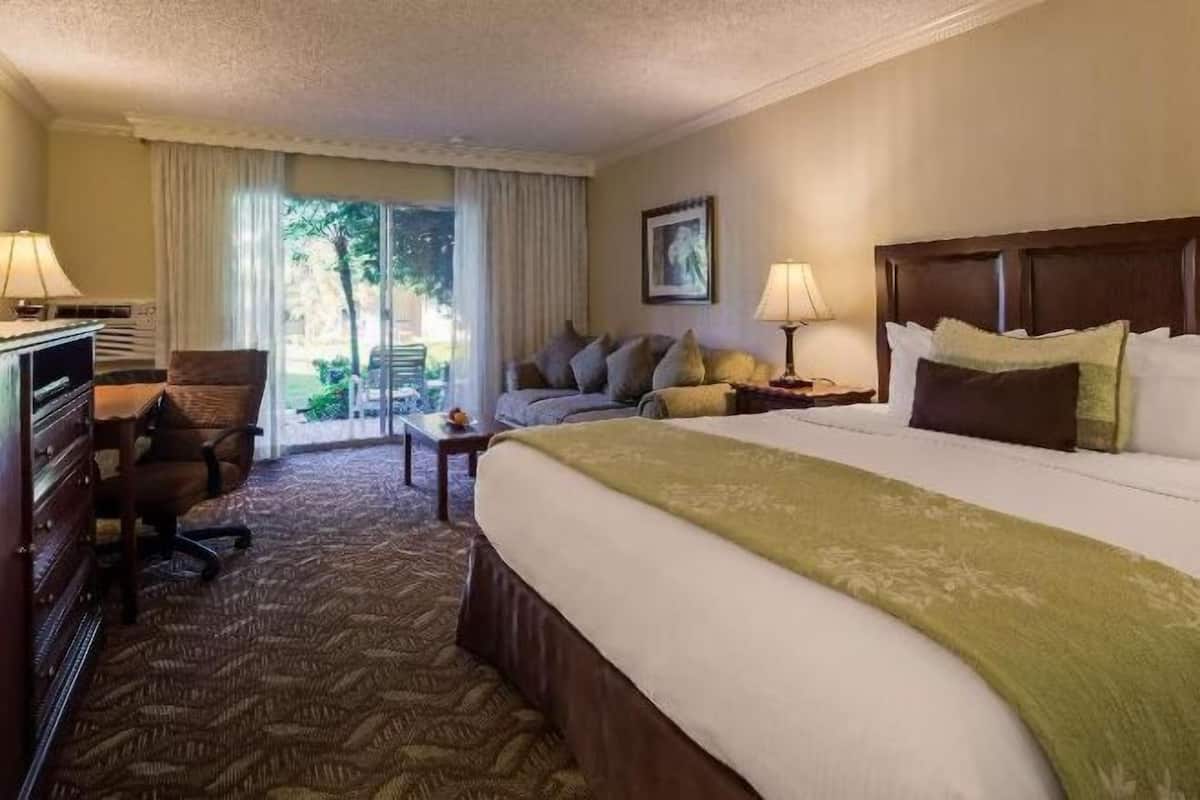 Hypo-allergenic bedding, in-room safe, desk, laptop workspace