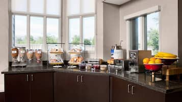 Free daily buffet breakfast