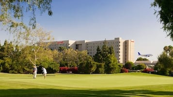Stunning views of the golf course surround the hotel, offering a serene escape.