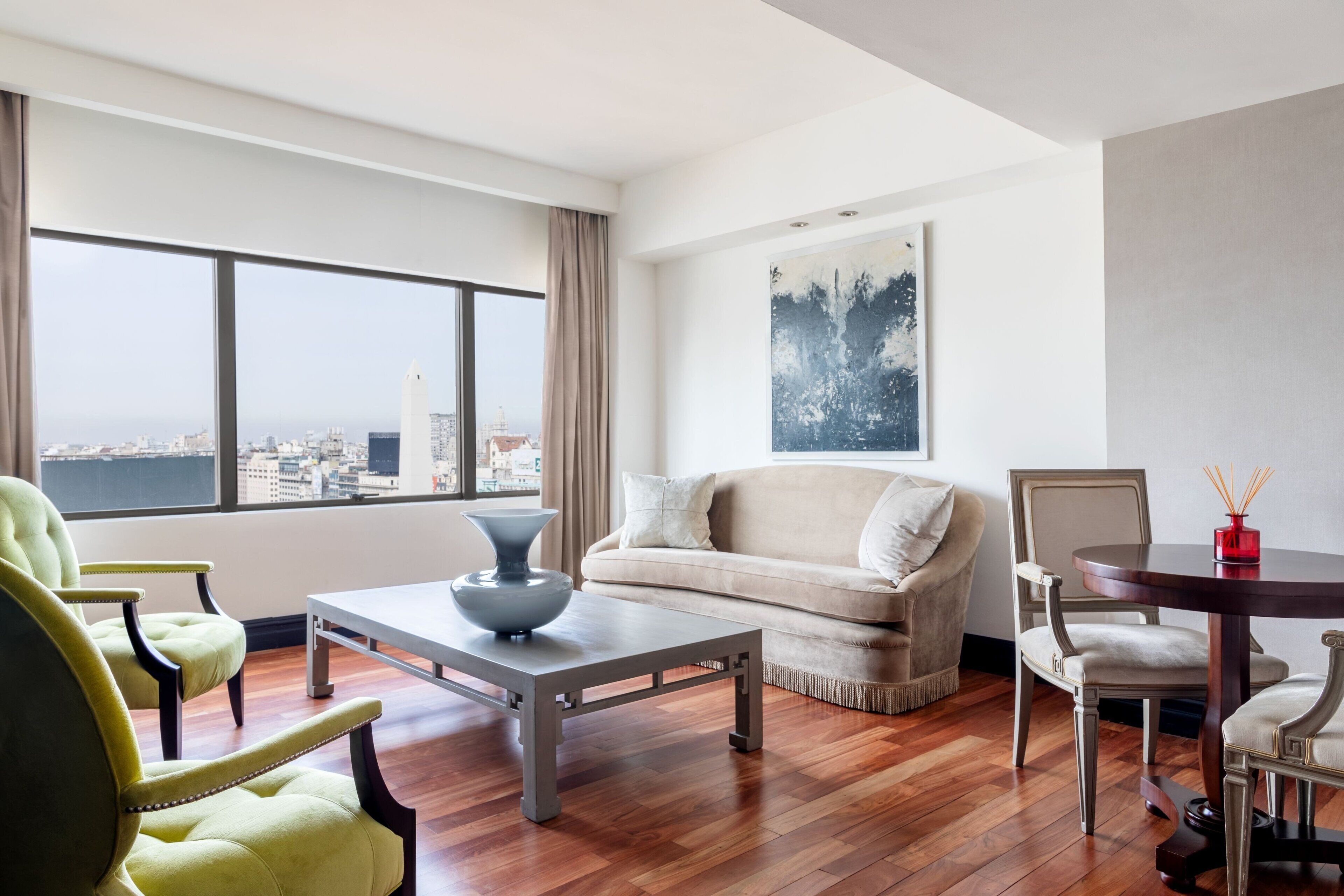 deluxe suite, 1 king bed | living area | 55-inch tv with digital channels