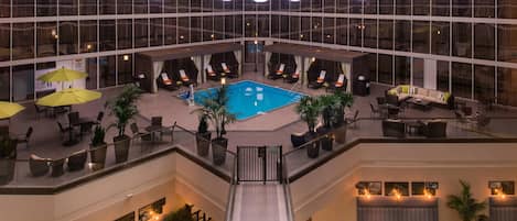 Indoor pool, open 10:00 AM to 10:00 PM, free cabanas, sun loungers