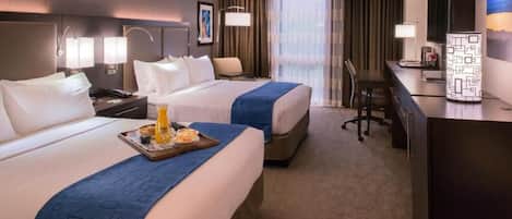 1 kamar tidur, seprai antialergi, selimut bulu angsa, dan brankas