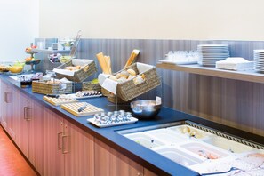 Daily buffet breakfast (EUR 12 per person)