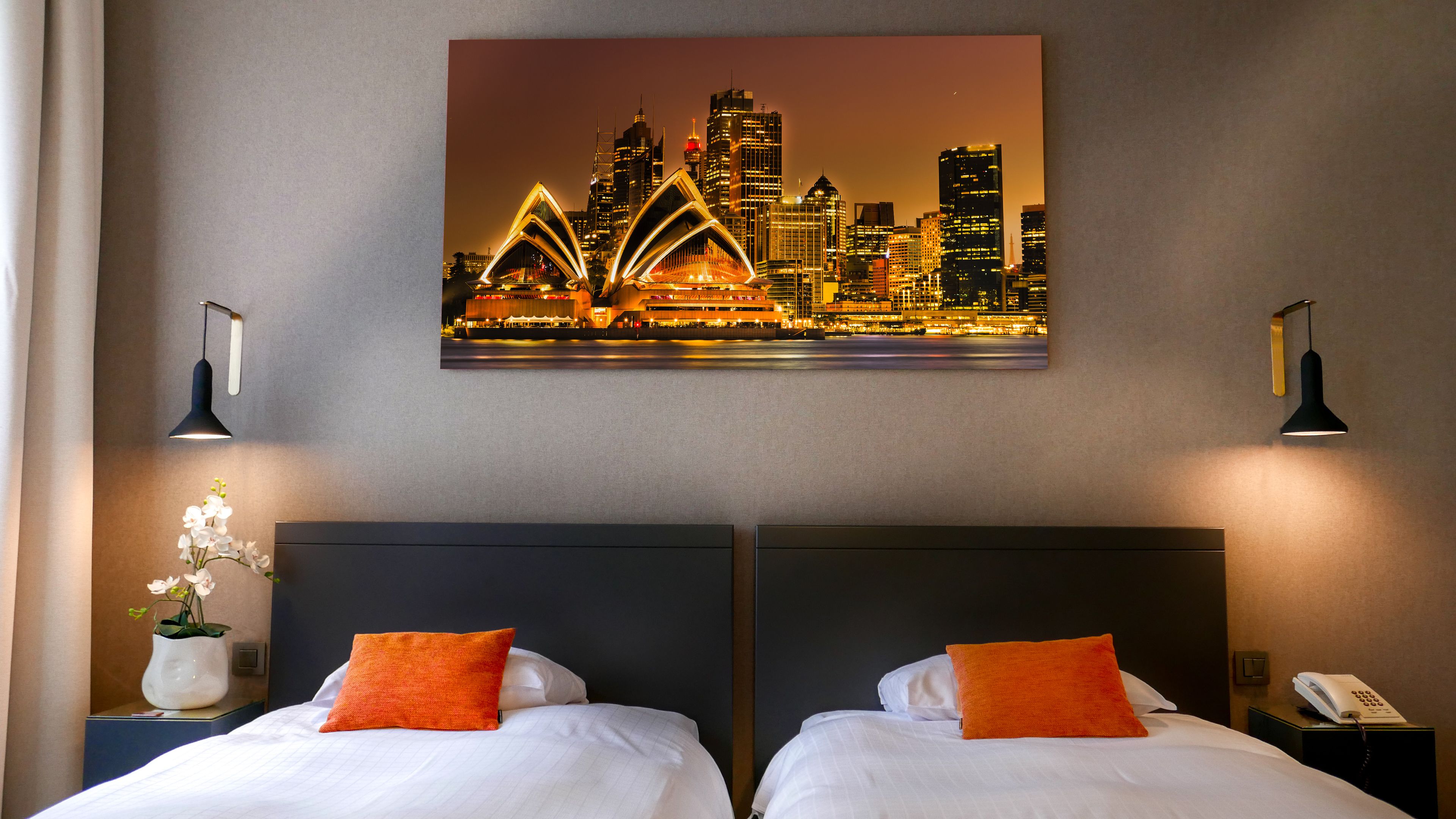 Premium bedding, minibar, in-room safe, desk