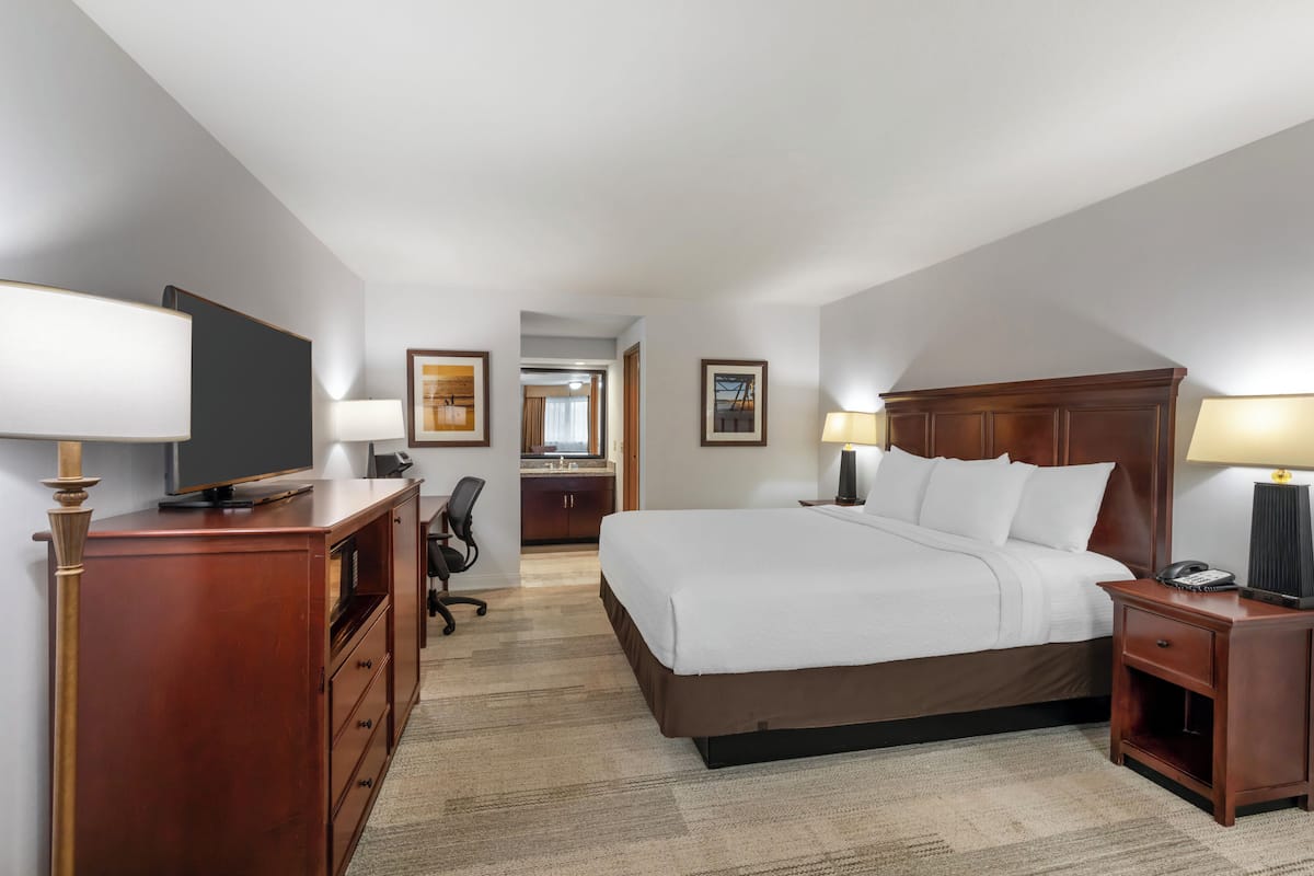 Standard King Room Exterior | Pillowtop beds, desk, laptop workspace, blackout drapes