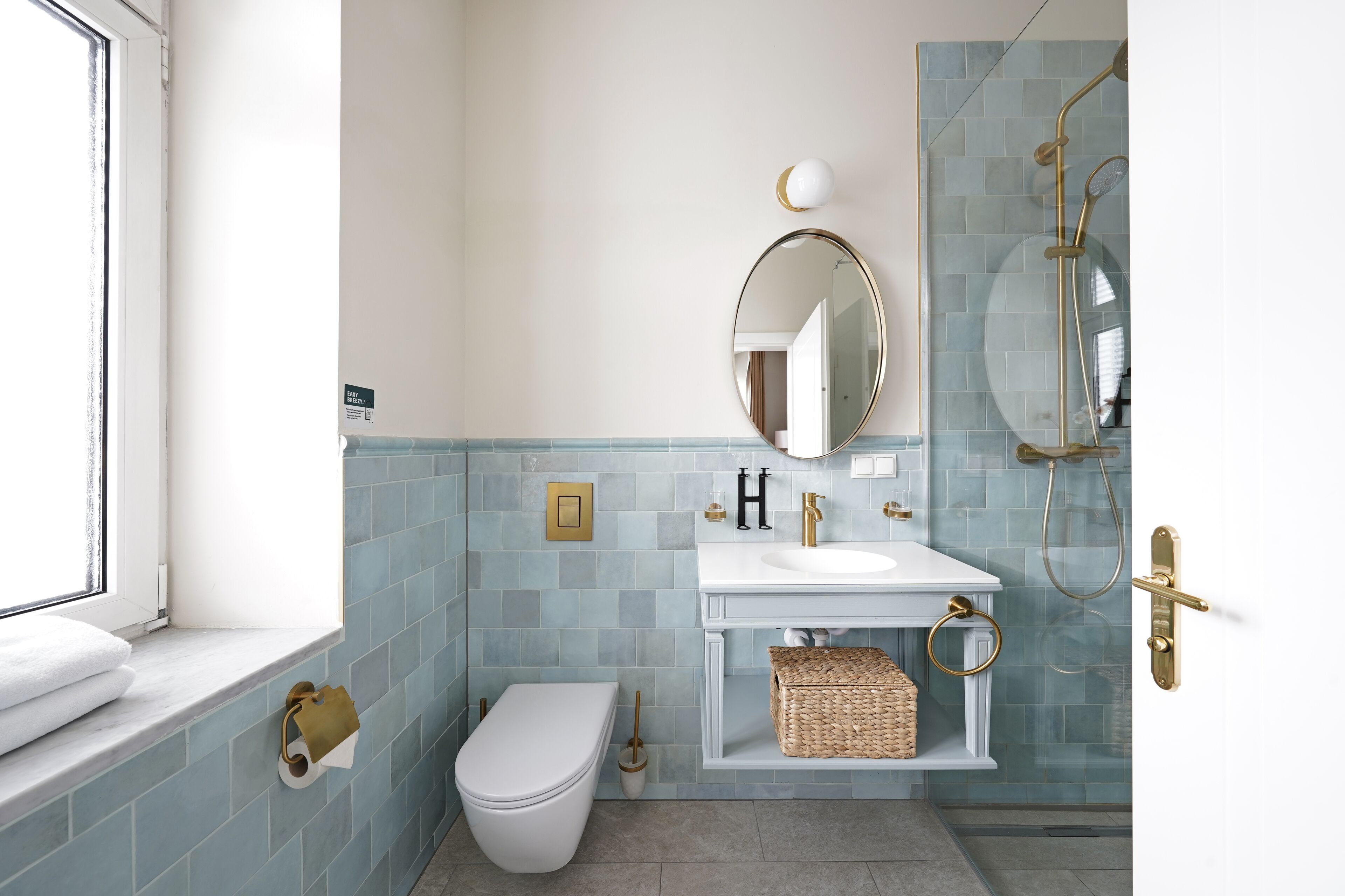 Large Room with Balcony | Bathroom | Eco-friendly toiletries, hair dryer, towels, soap