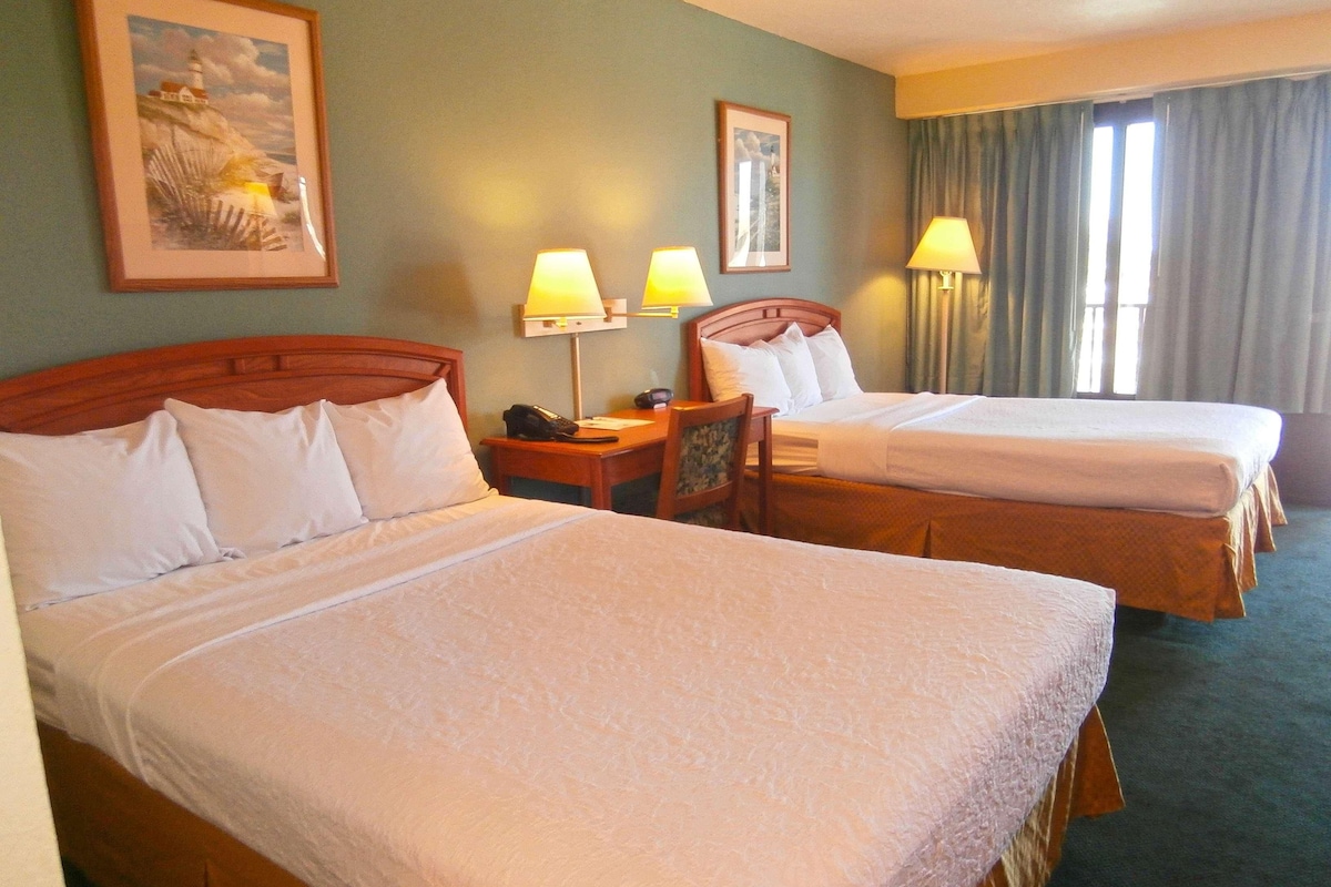 Desk, WiFi (free), alarm clocks, bed sheets