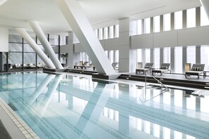 Indoor pool, open 6:30 AM to 9:00 PM, lifeguards on site