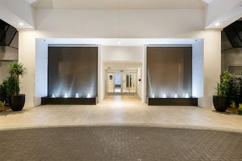 Hotel entrance at Beachcomber Resort & Club