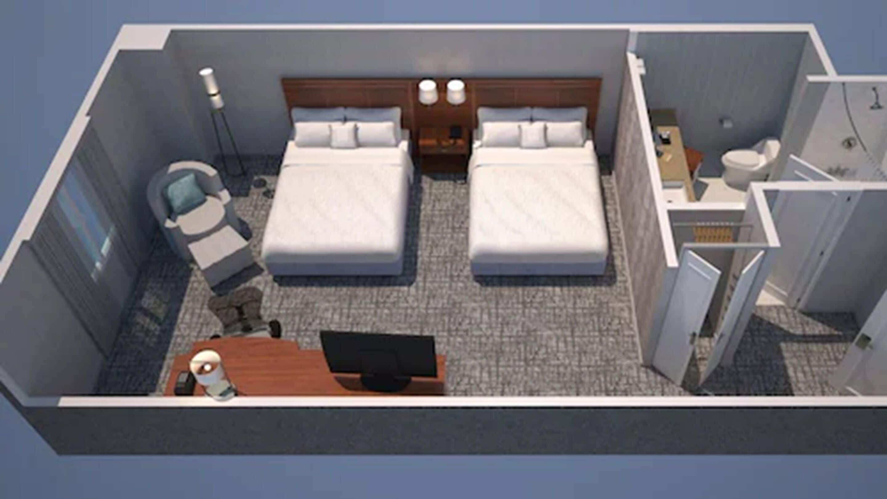 in-room safe, desk, laptop workspace, blackout curtains