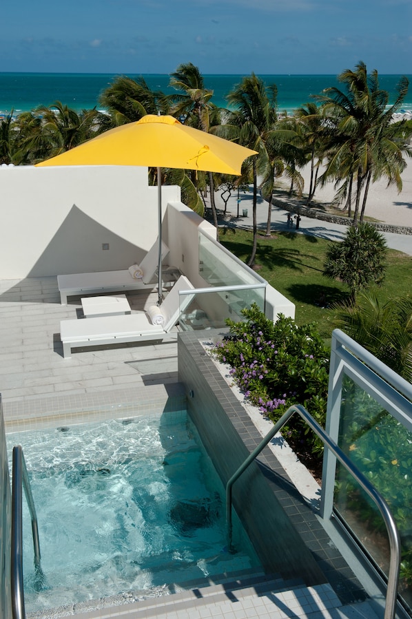 Outdoor spa tub - Leslie Hotel Ocean Drive (Miami Beach)
