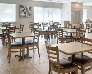 Free daily self-serve breakfast
