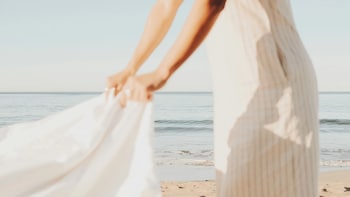 Beach nearby, beach umbrellas, beach towels at Bay Shores Peninsula Hotel