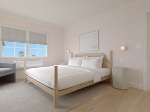 1 kamar tidur, seprai premium, bantalan ekstra lembut, dan brankas