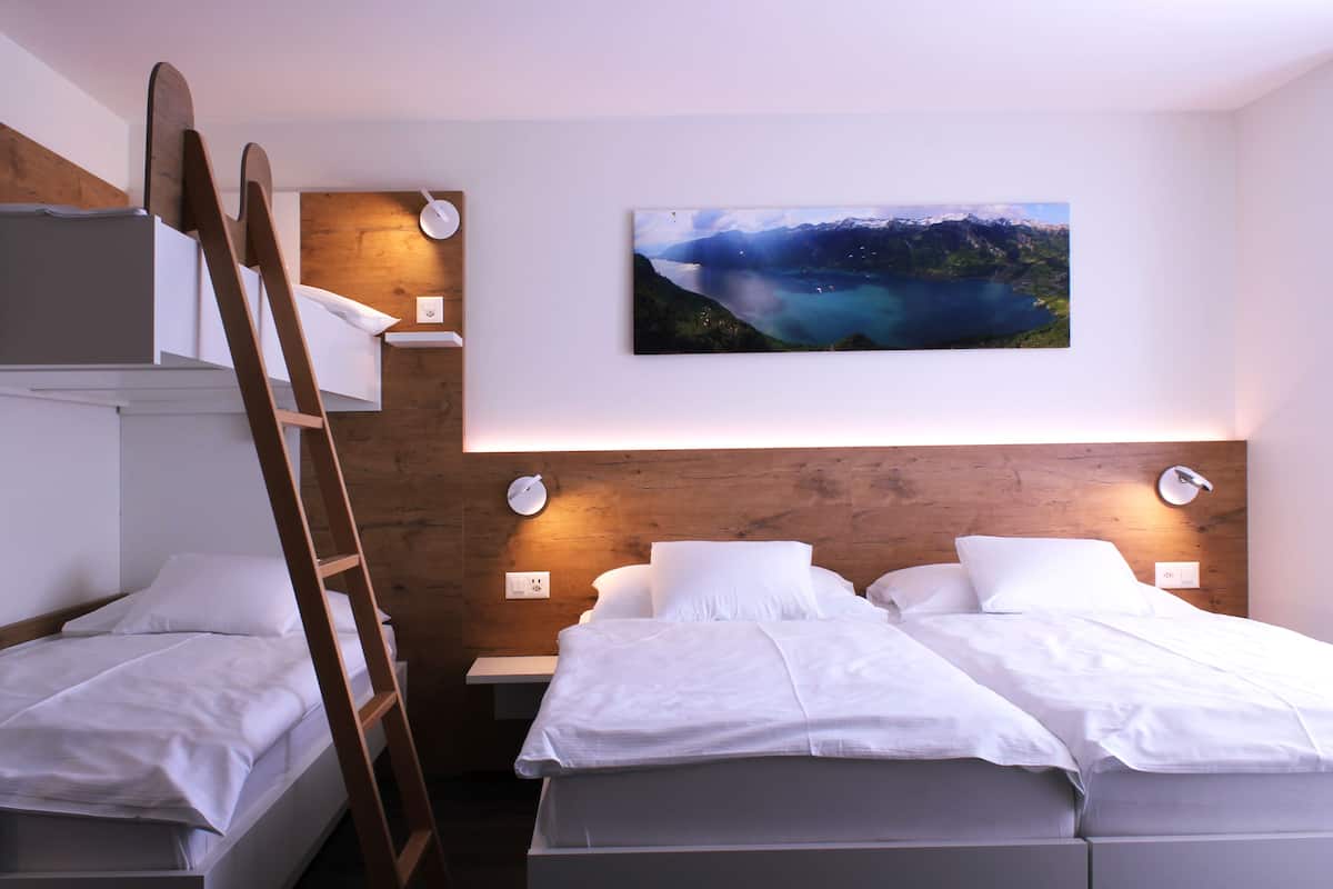 Superior Quadruple Room, Mountain View, Mountainside | Hypo-allergenic bedding, in-room safe, desk, laptop workspace