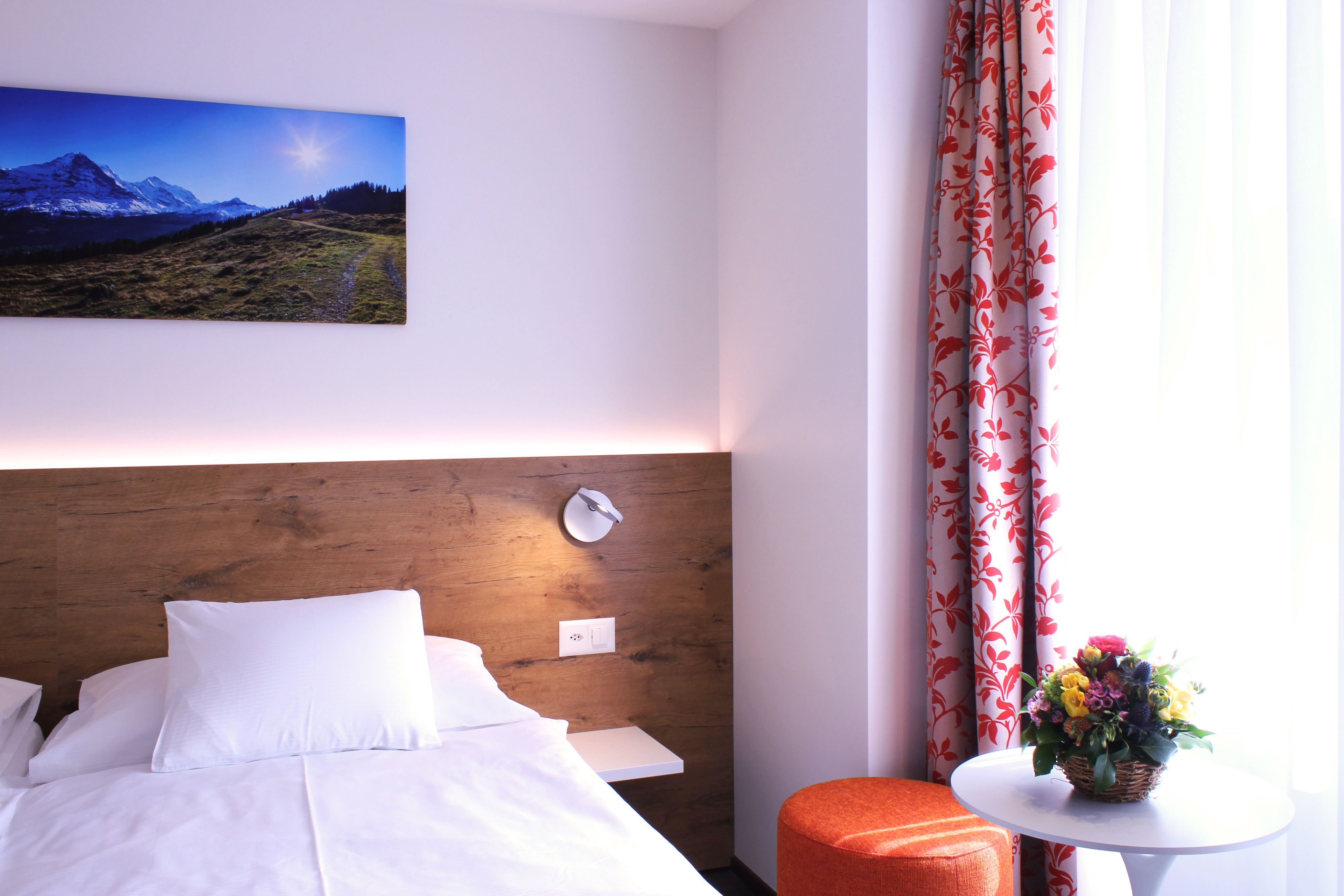 superior twin room, mountainside | hypo-allergenic bedding, in-room safe, desk, laptop workspace