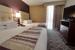 1 bedroom, desk, blackout drapes, iron/ironing board