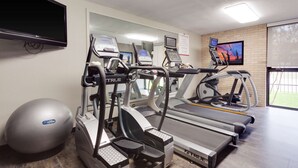 A gym with treadmills, elliptical machines, and a stationary bike. - Drury Inn & Suites San Antonio Northeast (San Antonio)