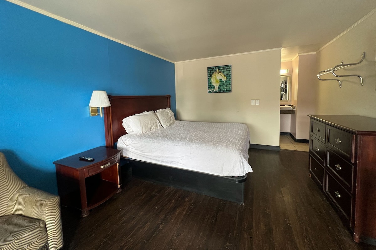 Desk, iron/ironing board, free WiFi, alarm clocks