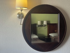 Desk, iron/ironing board, free WiFi, alarm clocks