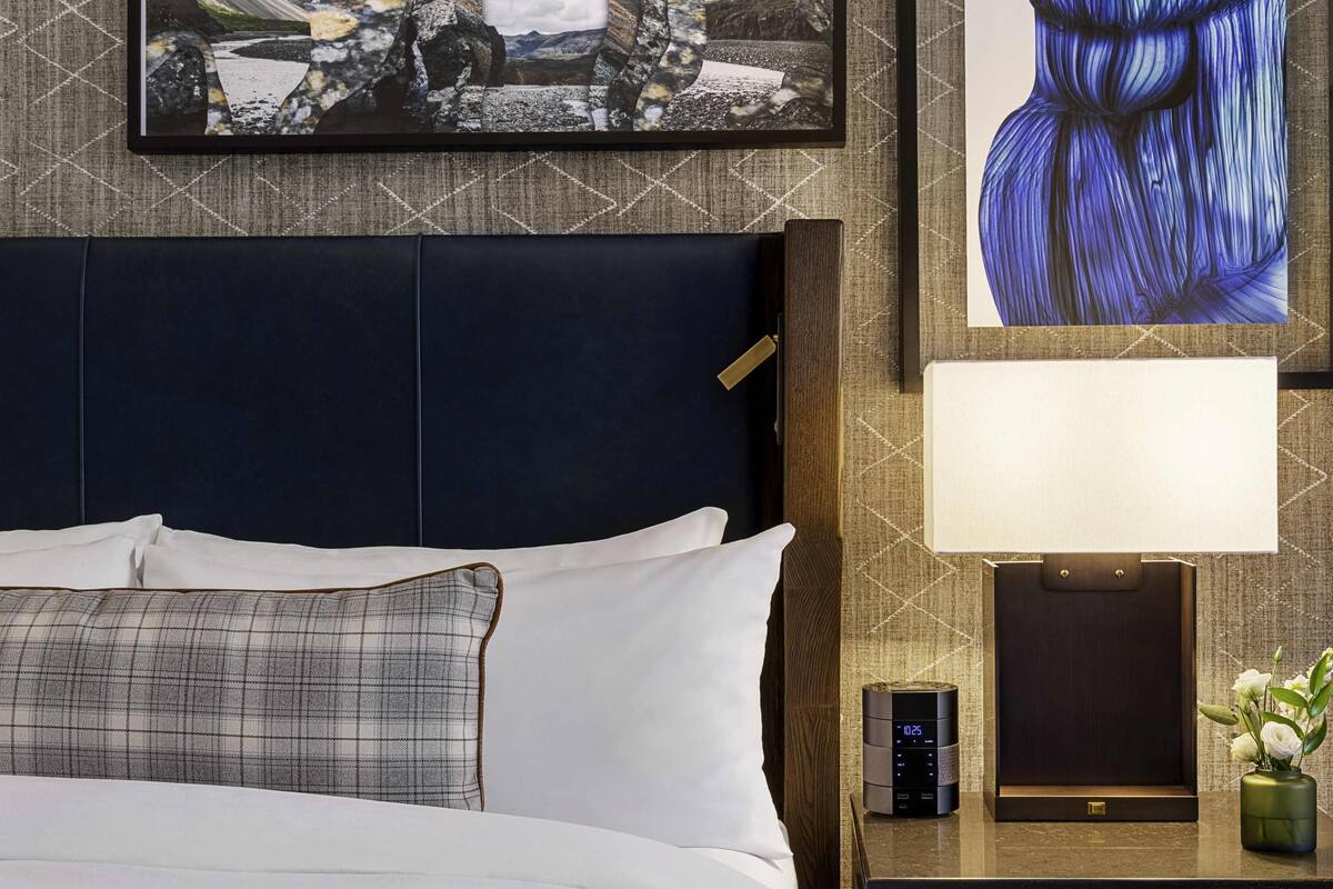 Premium bedding, down comforters, in-room safe, desk