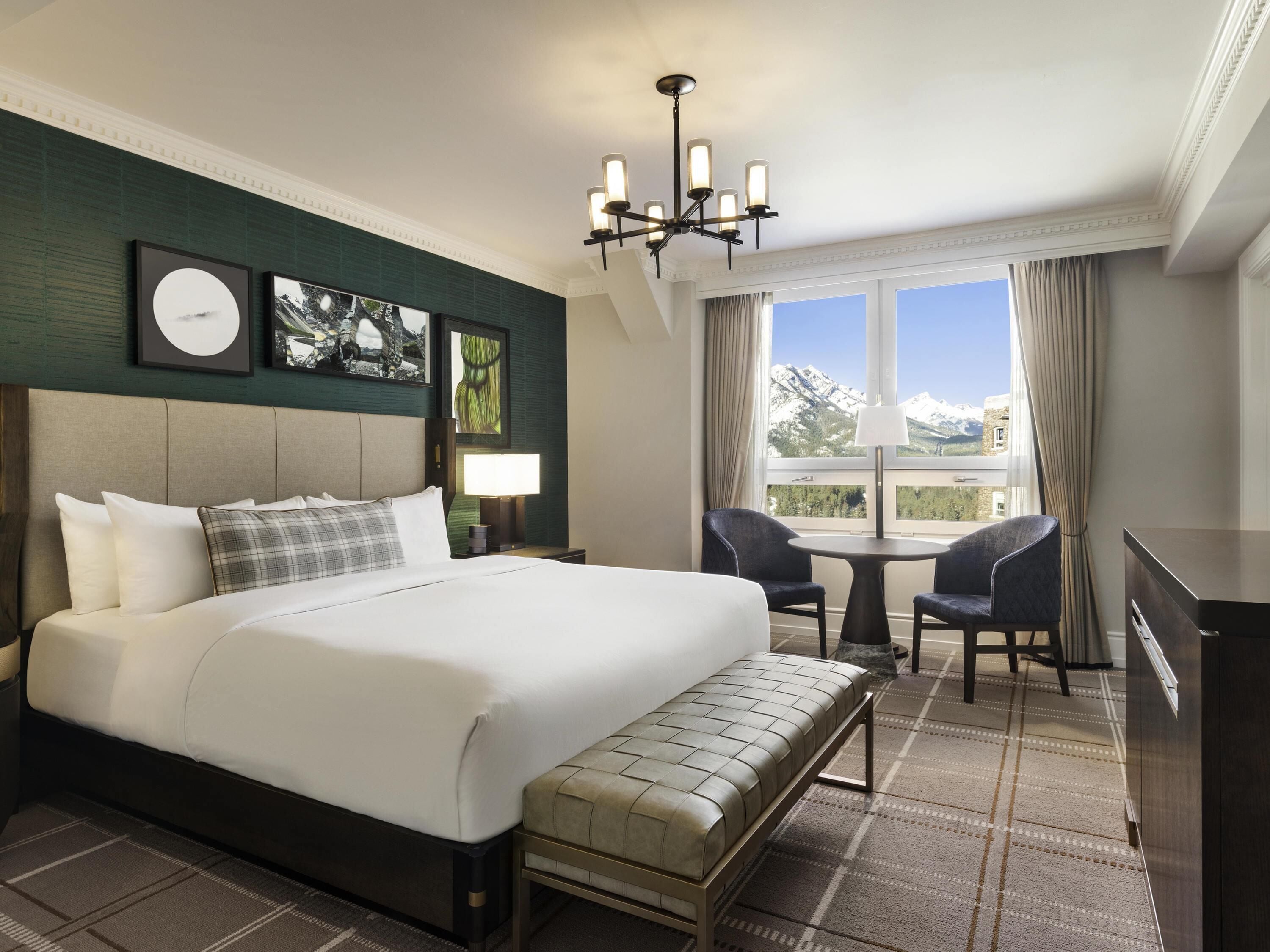 Premium bedding, down comforters, in-room safe, desk