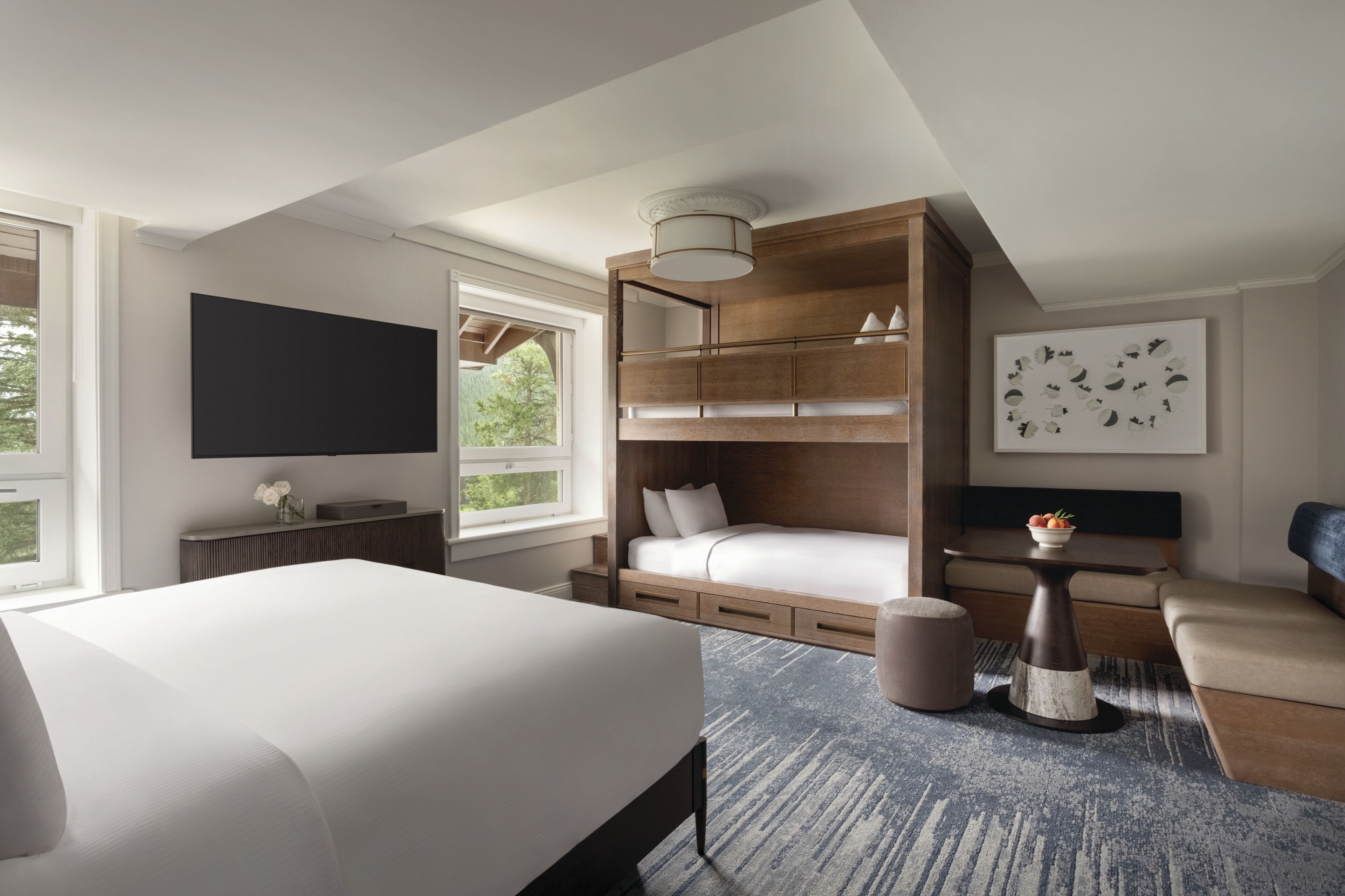 家庭房, 多张床 (Gatehouse) | 高档床上用品、羽绒被、客房内保险箱、办公桌