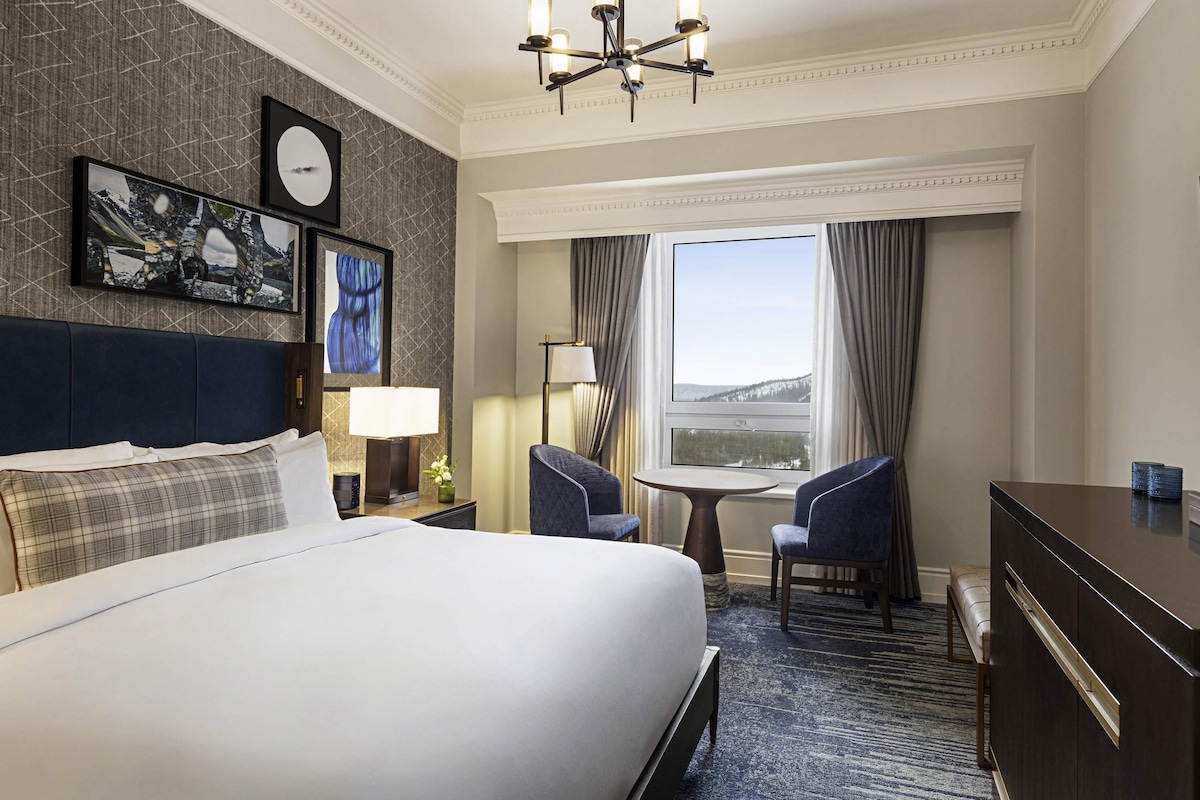 Premium bedding, down comforters, in-room safe, desk