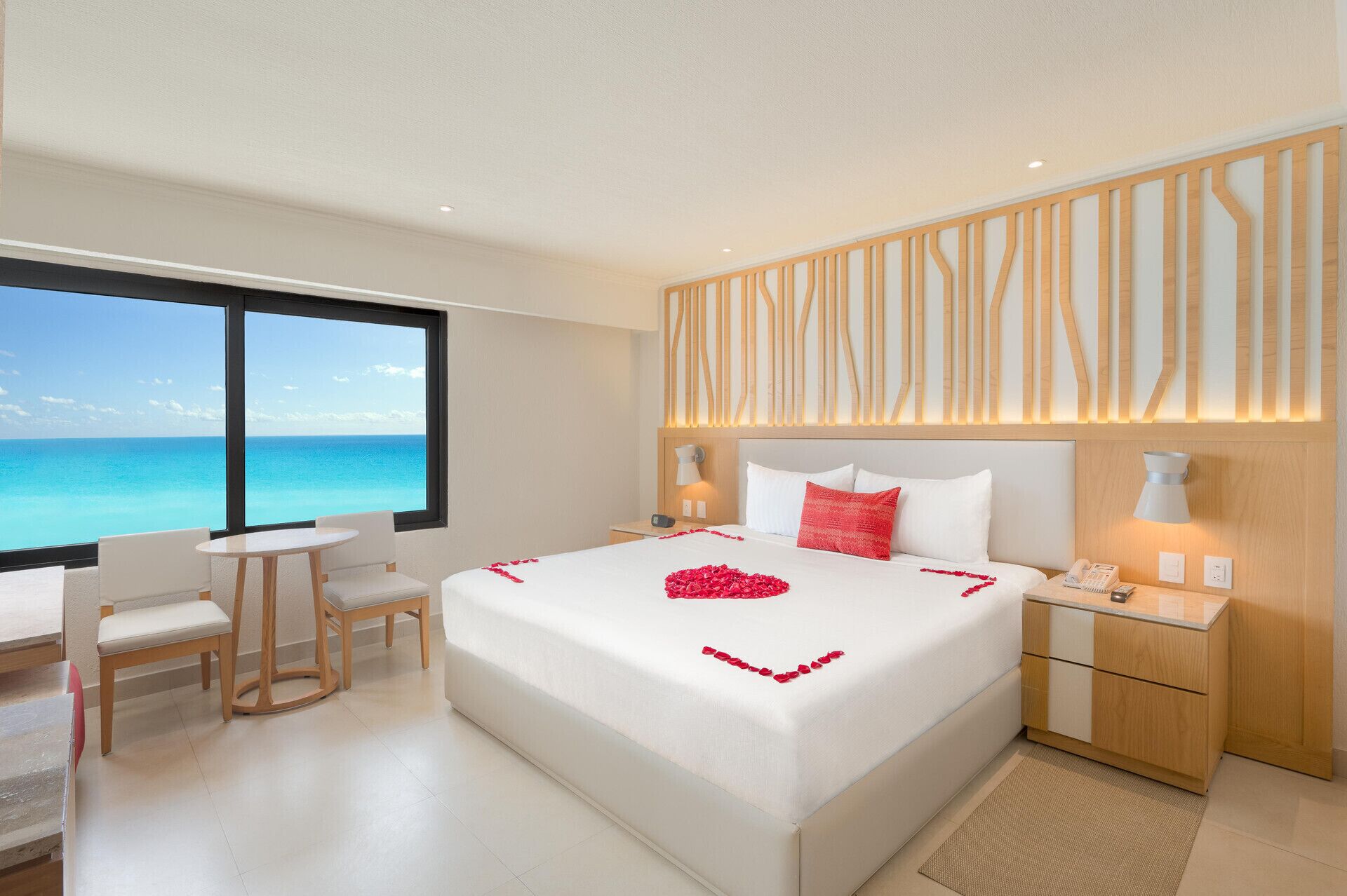 Free minibar, in-room safe, desk, blackout drapes