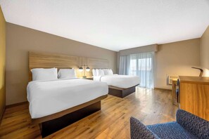 Suite, 2 Queen Beds, Non Smoking, Balcony (Efficiency, Water View) | Desk, blackout drapes, iron/ironing board, free WiFi