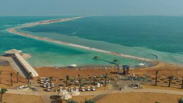 Private beach, free beach cabanas, sun loungers, beach umbrellas