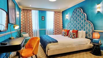 Superior-Doppelzimmer | Zimmersafe, individuell dekoriert, individuell eingerichtet