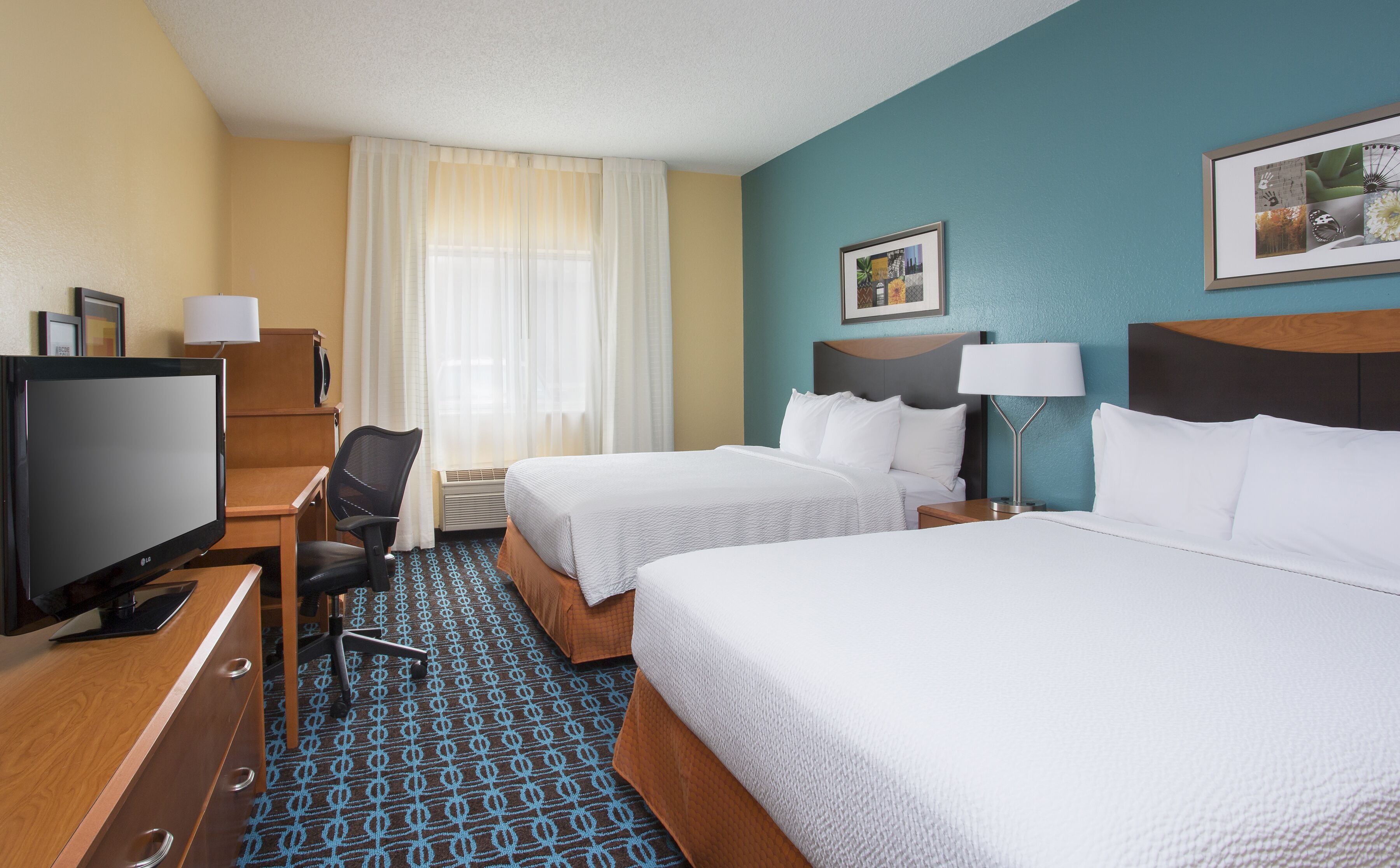 premium bedding, individually decorated, individually furnished, desk