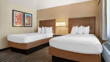 Standard Room, 2 Double Beds, Non Smoking, Refrigerator & Microwave